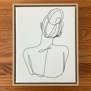 Opalhouse 10x8in Portrait Canvas w/ Faux Wood Frame